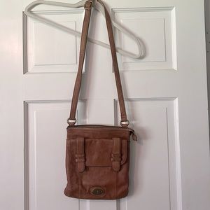 Fossil, brown leather purse